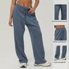 Women's High-Waist Wide-Leg Yoga Pants: Casual Athletic Drape Trousers for Autumn and Winter