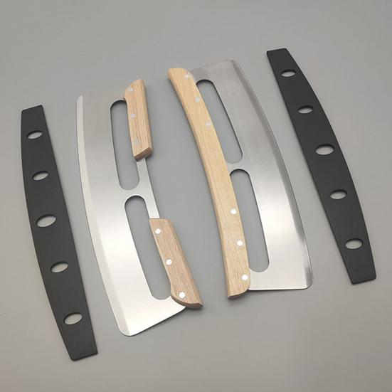 Kráječ na pizzu Kolébková čepel Ostrý Nerezový Kráječ na pizzu Kolébkový Kráječ s Ochranným Pouzdrem Příslušenství pro Pece na pizzu