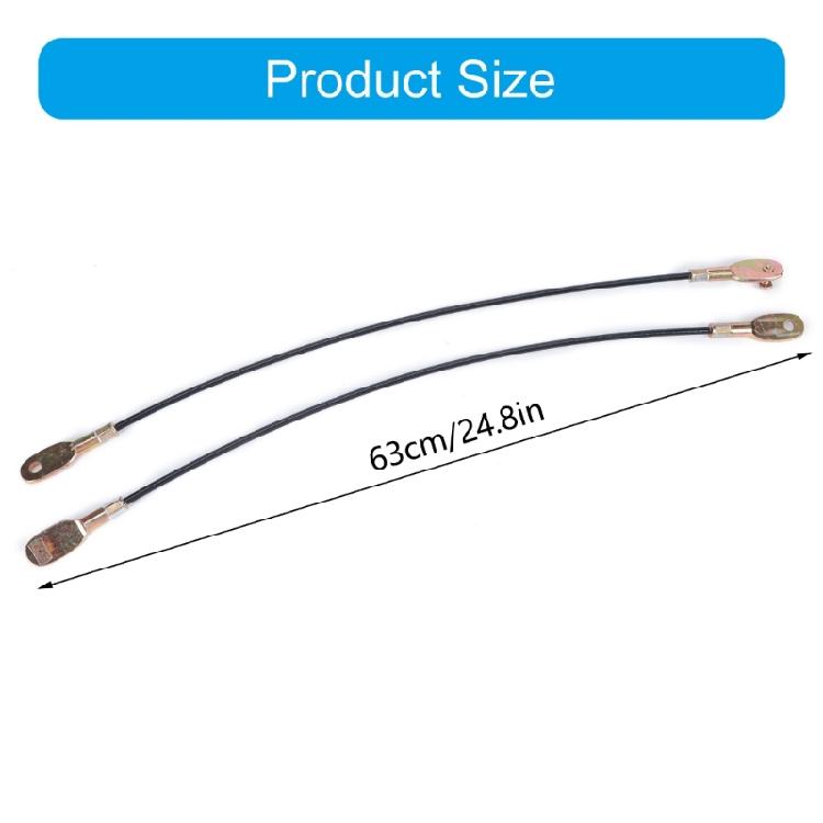 Cargo Door Release Cable Replacement Part BYC500070, 2 Piece Repair Set with Metal End Hardware for Rear Opening Service and Maintenance Tasks
