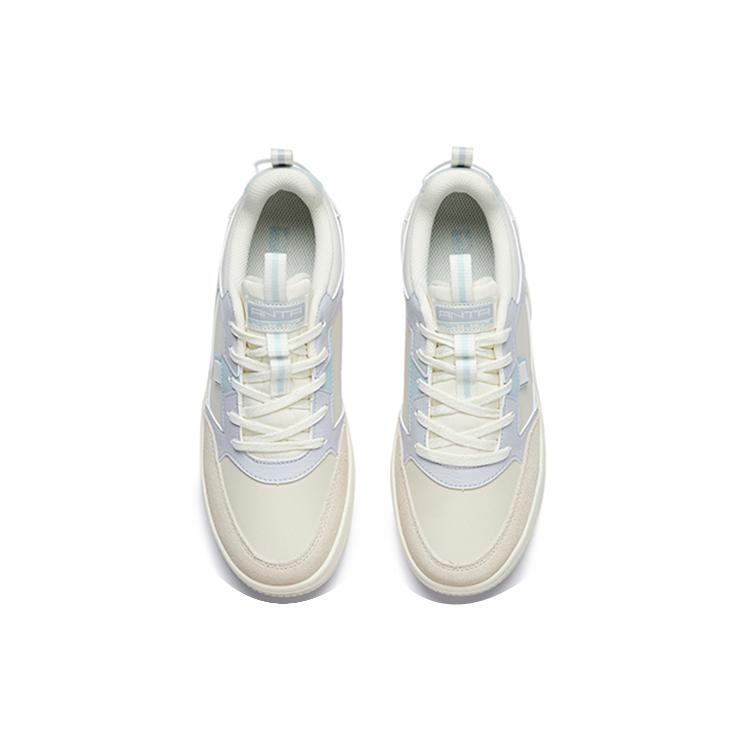 New Anta Life Collection Low-Top Skateboard Shoes Women's White Gray 922228067-2