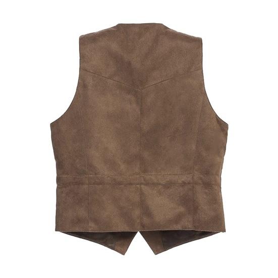 Men Suit Vest V-Neck Sleeveless Single Breasted Slim Fit Waistcoat with Pockets Solid Color Formal Business Vest Coat