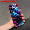 2DFlat Samsung Phone Case Vibrant Liquid Rainbow Abstract Design Applicable To Galaxy S23 S24 S25ULTRA S26 A12 A14 A15 A16 A54 A55