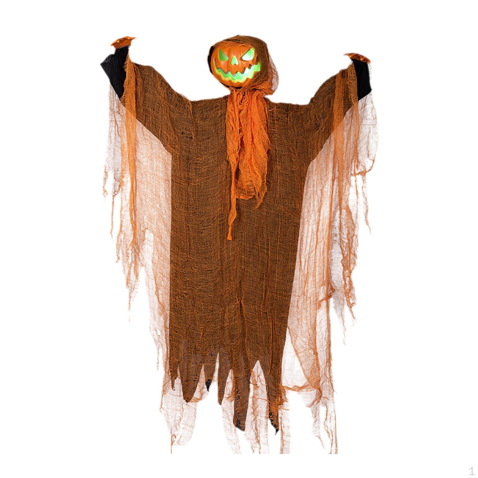 

Halloween Hanging Pumpkin Decoration Theme Park Horror Layout with Scary Sound Haunted
