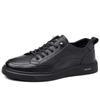 Men's Trend Casual Board Shoes Youth Korean Version of Genuine Leather Men's Sports Shoes First Layer Cowhide Flat Shoes Versatile Leather Shoes