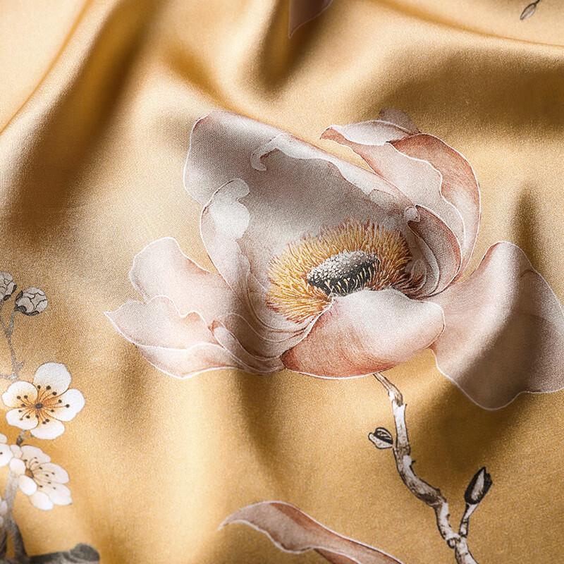 HANGSILU Chinese Style Mulberry Silk Scarf & Shawl for Women