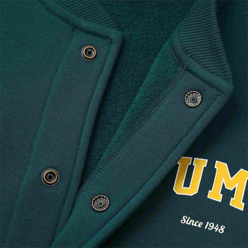 Puma Color Block Vintage Casual Single Button Baseball Jacket Men Jackets Green 679341-24