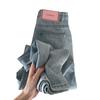 Light-colored Thin High-waisted Jeans Women's Pear-shaped New Small Vertical Straight Loose and Thin Wide-leg Pants