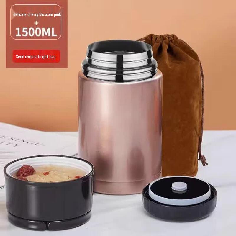 Qiwai Portable 304L Stainless Steel Thermal Food Jar