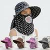 Wide Brim Face Mask Sun Hat UV Protection Fisherman's Hat Tea Picking Work Hat  Summer Outdoor