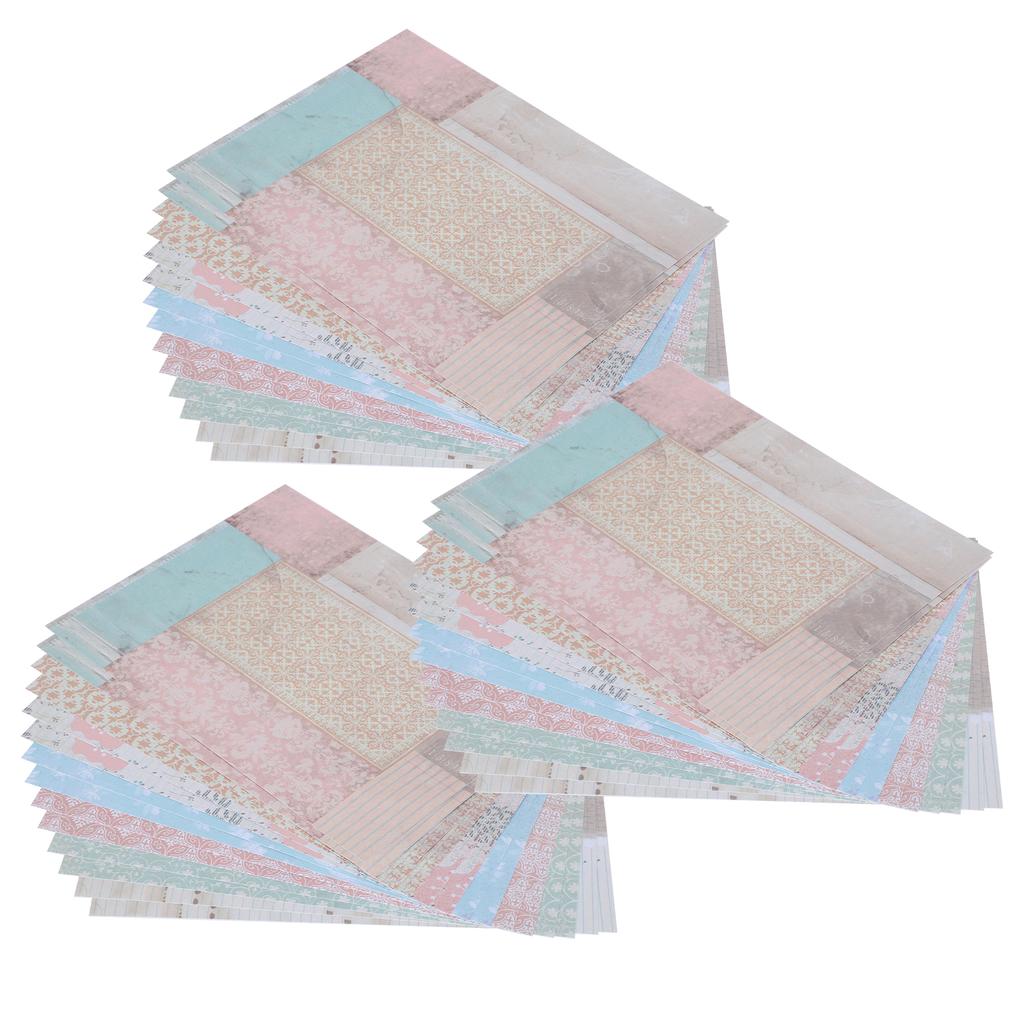 Lot de 42 feuilles de papier de fond pour journal, album photo à motifs multiples, accessoires décoratifs rétro