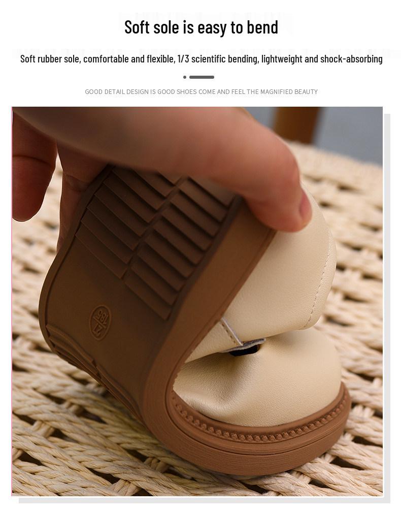 Girls' Cute Leather Shoes - Soft Sole, Stylish Spring/Autumn 2026 Edition