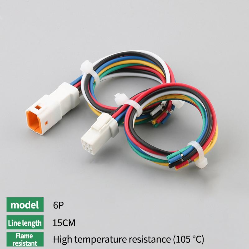Waterproof Jst Connector 2p/3p/4p/6p/8p Connector Plug Socket With 20awg/0.3m ² Wire Harness 02t/02r/03t/03r