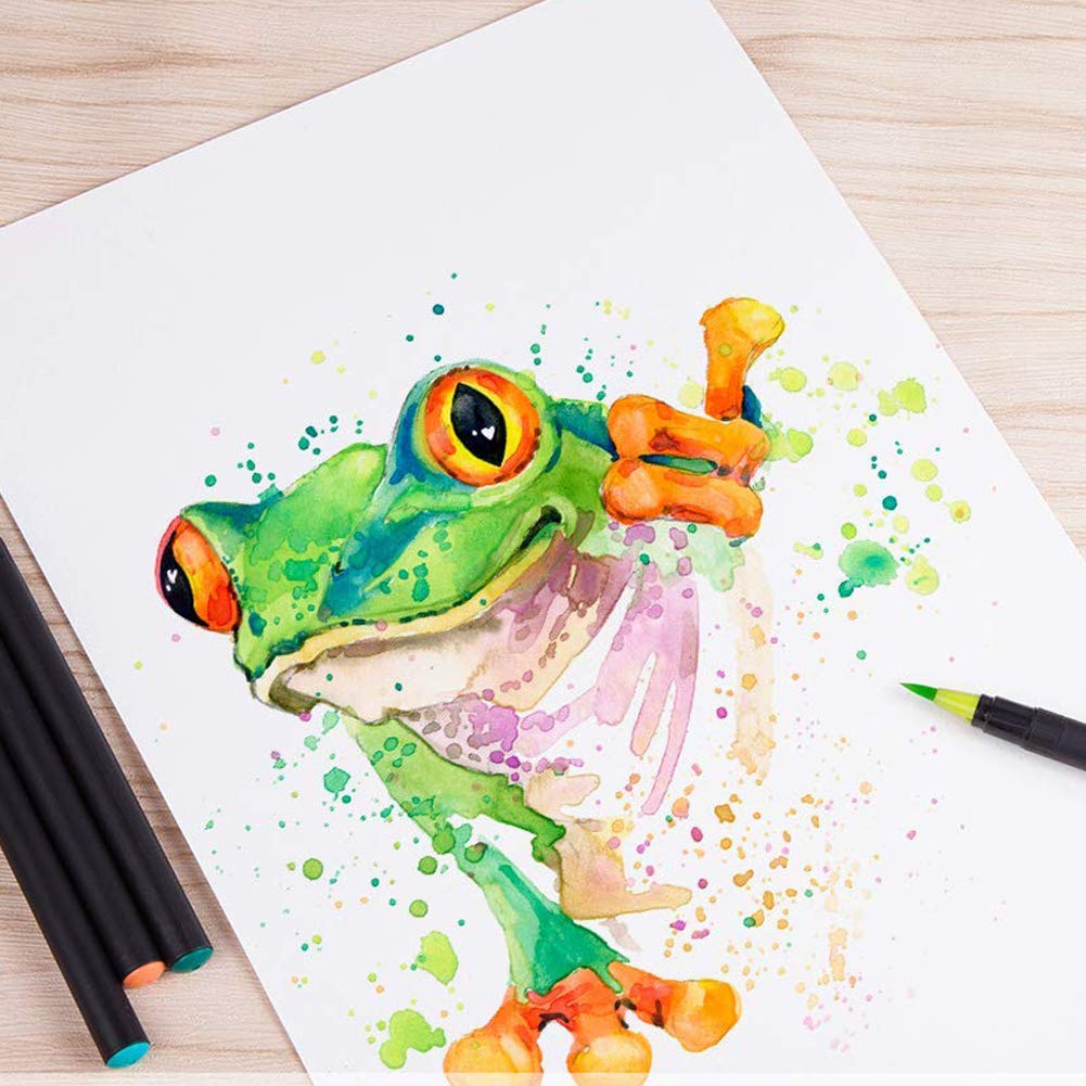 1 pack of 24 color brush pens brush watercolor Delivery within business (watercolor pens, pens). 3-5 days.