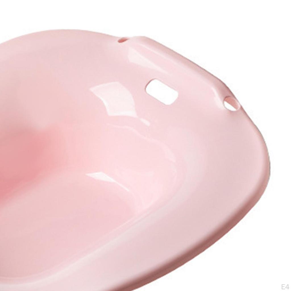 Baie de șezut multifuncțională pentru femei, portabilă, cu scaun lat, robustă, cu duș manual