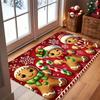 Fußmatte Eingangsbereich Badezimmer Küchenmatte mit niedlicher roter Fußmatte für Zuhause Weihnachten Festlicher Stil Einzugsgeschenk Dekoration