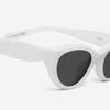 Gentle Monster Oval Sunglasses With Matching Color Markings Unisex Sunglasses White MM108-W2