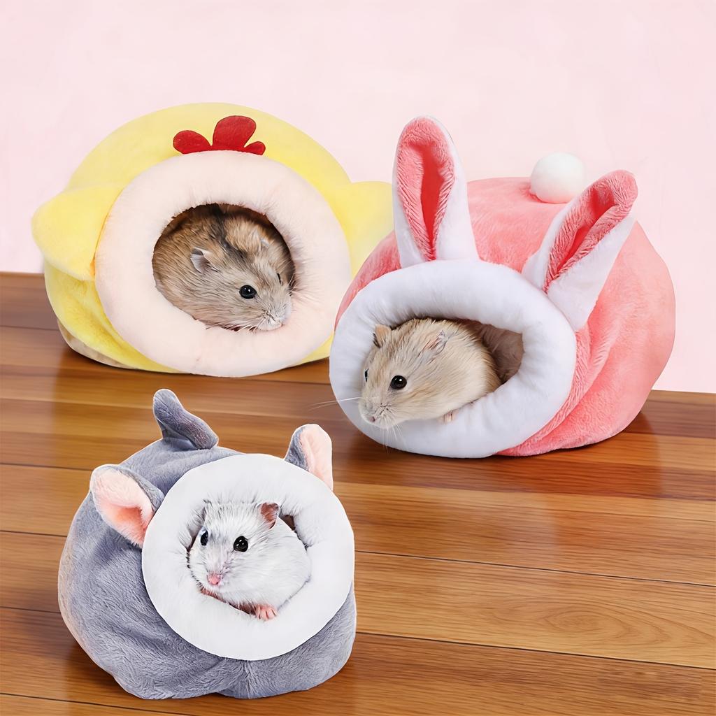 1PCS Hamster Nest, Sugar Glider, Warm Cabin, Small Pet Cotton Nest, Universal House, Pet Cotton Nest, Random Color