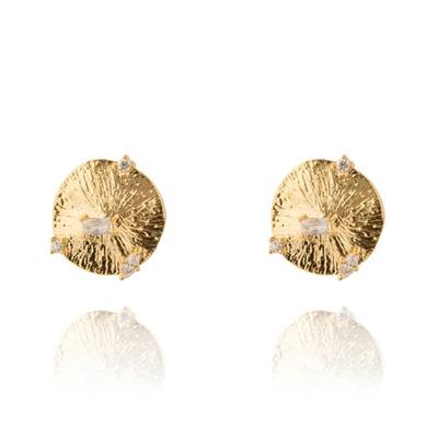 Boucles d'oreilles ALICE 14K Lotus Cubic