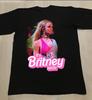 Vintage Koszulka Bawełniana Czarna Britney Spears Unisex Koncertowa S do 5XL Koszulka Unisex SG437