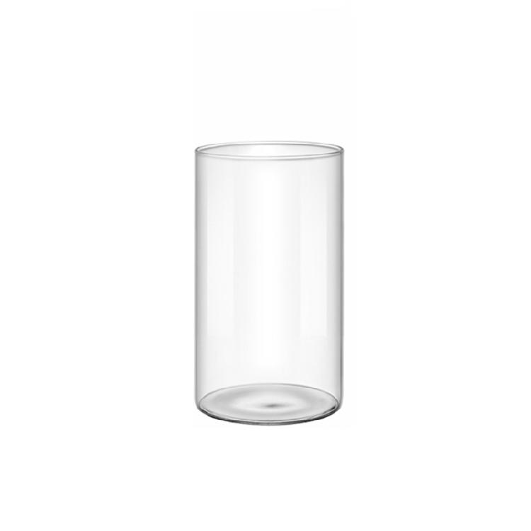 Vase en verre transparent Cylindres en verre Vase adapté à divers arrangements