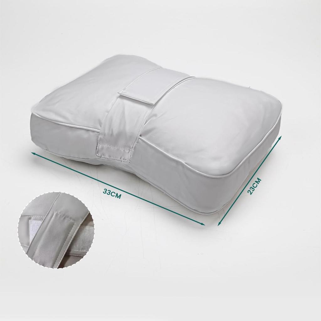 TEXSTEAD Side Sleeper Knee Pillow  Thigh Pillow  Knee and Back Pain Relief Cushion  Washable with Velcro Closure  Breathable Portable Design  Dual