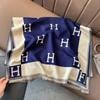 Autumn and winter simple and versatile air conditioner shawl jacquard imitation cashmere business scarf women's high-end feeling warm and cold scarf