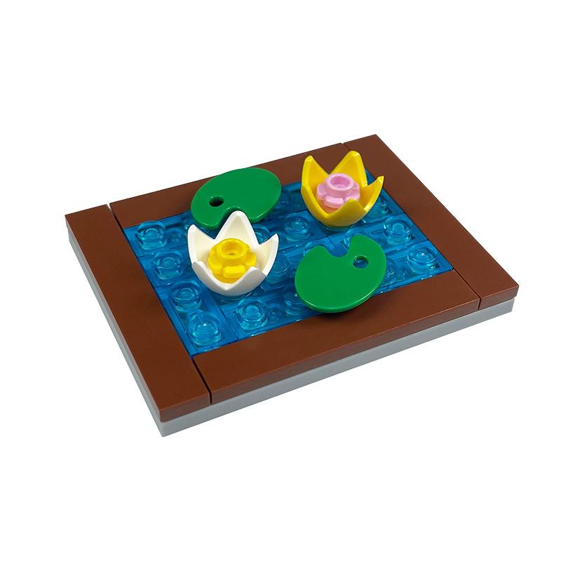 MOC City Crop Pineapple Carrots Mushrooms Pumpkin Corn With Base Vegetable Garden Toys For Kids Knits DIY Cities Compatible Gift