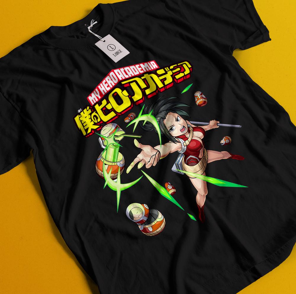 

Momo Yaoyorozu T-Shirt My Hero Academia Tshirt Endeavor Midoriya Shirt MHA Dabi L