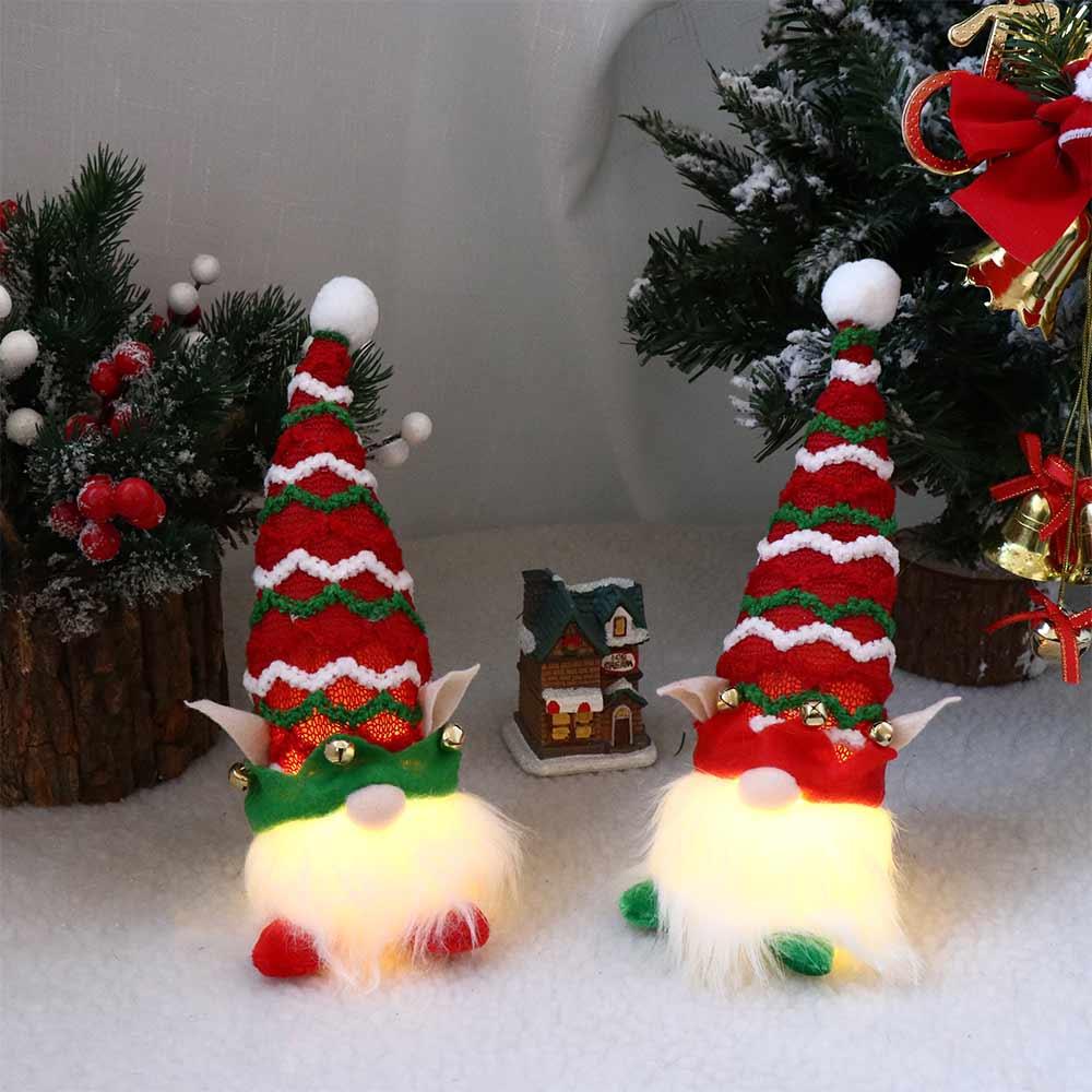 Forest Santa Gnome Glowing Doll Sprite Christmas Dwarf Ornament Children'S Gifts