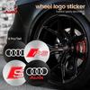 For Audi  A856/60/65/70/75mm Car Badge Wheel Center Cover Stickers Hub Caps Decal For Audi A3 A4 A6 A7 A8 Q3 Q5 Q7 S3 S4 S5 S6 RS3 RS4 Sline