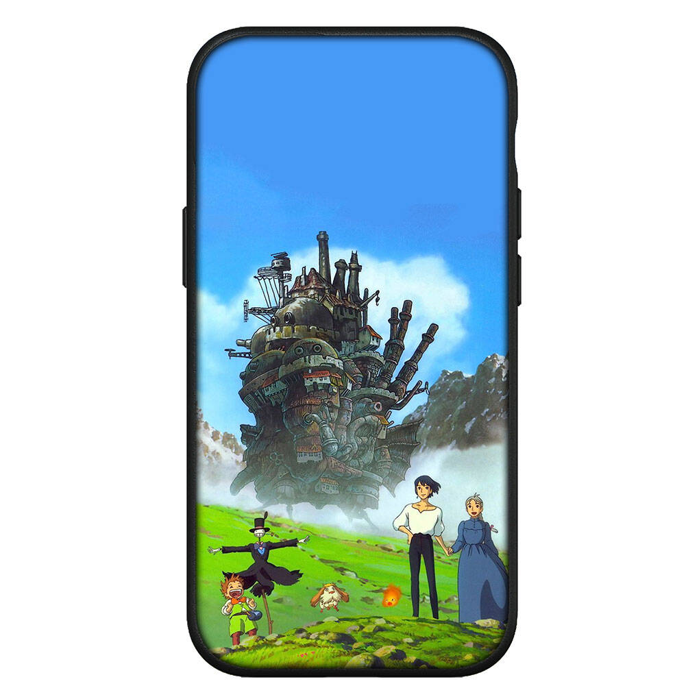 Cover for iPhone 17 16 15 Xiaomi Poco Redmi Note 14 13 12 Pro 16e Samsung Galaxy S25 S24 S23 OPPO Huawei Cartoon Howls Howl's Moving Castle Phone Case