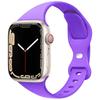 Slim Silicone Strap For Apple Watch Band 45mm 44mm 40mm 41mm 42-38mm sport bracelet iwatch series 8 7 se 3 4 5 6 9 ultra 2 49mm