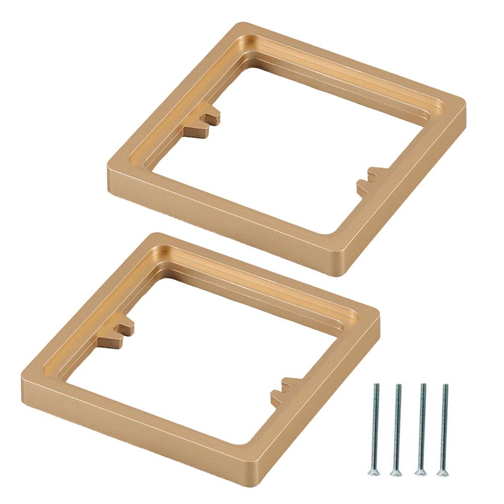 2 szt. Kwadratowy Dystans Gniazda 10 MM Pojedyncza Płyta Dystansowa Gniazda Podkładka Wysokości Puszki Przewodów Elektrycznych Panel Gniazda Włącznika Uszczelka