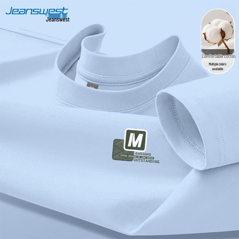 Jeanswest Men s Woven Letter Long Sleeve T-Shirt M