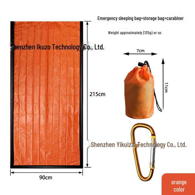 Portable Emergency Survival Sleeping Bag with Multifunctional Insulation for Hiking and Camping