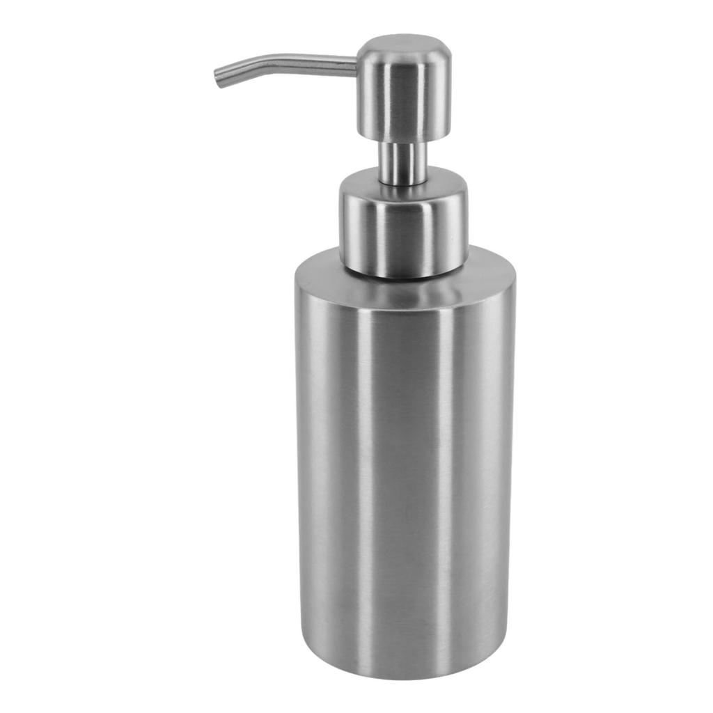 250/350/550ml Soap Dispenser Bottle Matte Silver Kitchen Press Bottle Stainless Steel Pump Bathroom Storage Bottle