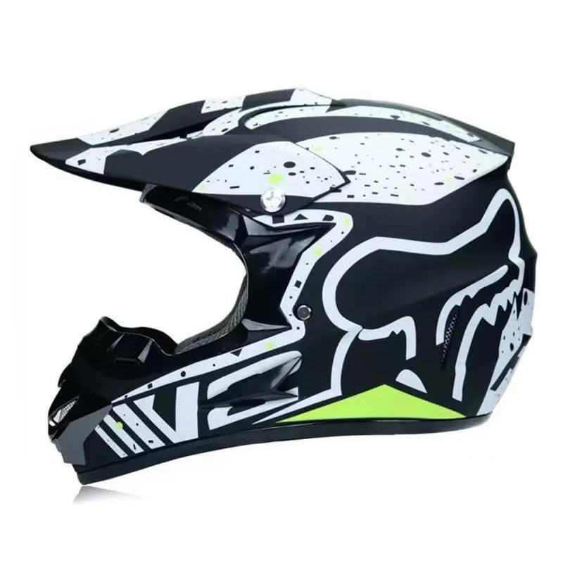 Full-face motorcycle helmet for men, suitable for go-karts, ATVs, mountain bikes, off-road riding, and downhill riding, suitable for all seasons
