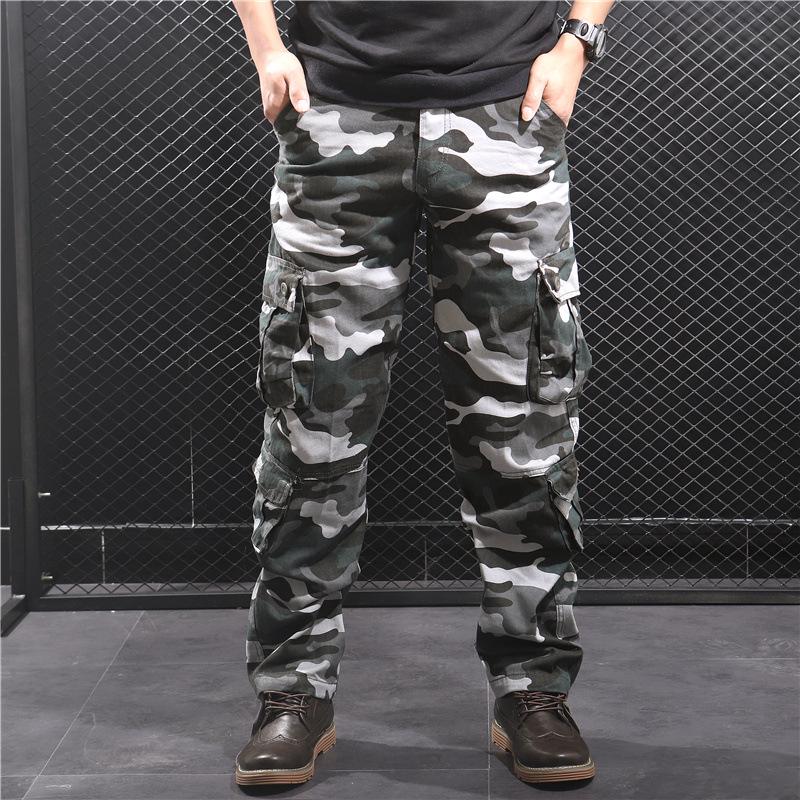 

Men s Plus Size Multi-Pocket Camouflage Work Pants - Loose Fit, Durable, Wear-Resistant, Versatile Casual Straight-Leg. 31