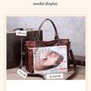 Luxe Handtas Dames Tote Bag Vintage Gewaxt Leer Schoudertas voor Werk Reizen Herfst Winter Nieuwe Mode Portemonnee