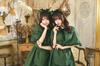 Clearstone Halloween Cosplay Western-Style Maid Mini Dress, Women's, Size M, Green