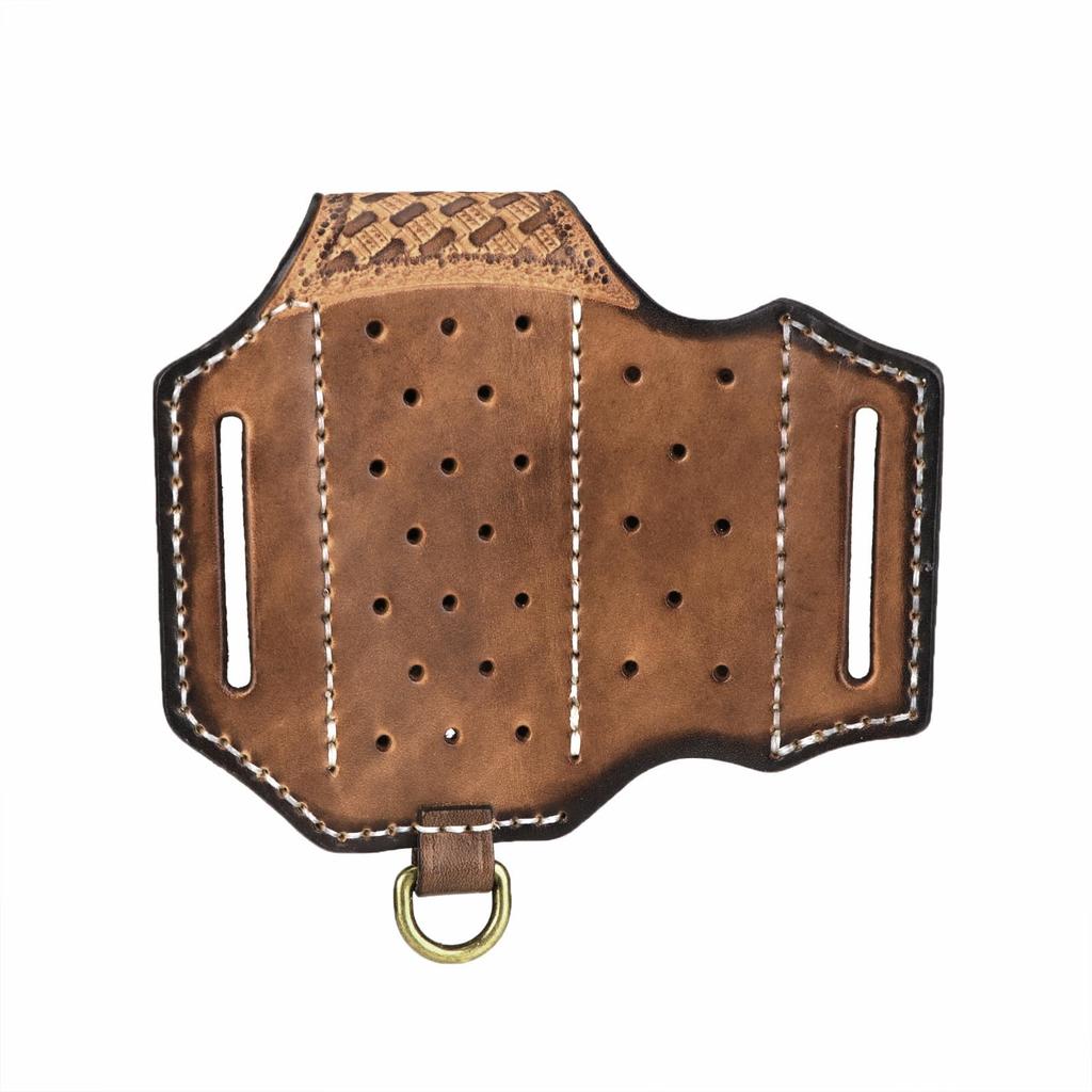 TOURBON Leather Holder for EDC Pocket Organizer with Leather Tool Sheath Men's Multi-Tool Belts,