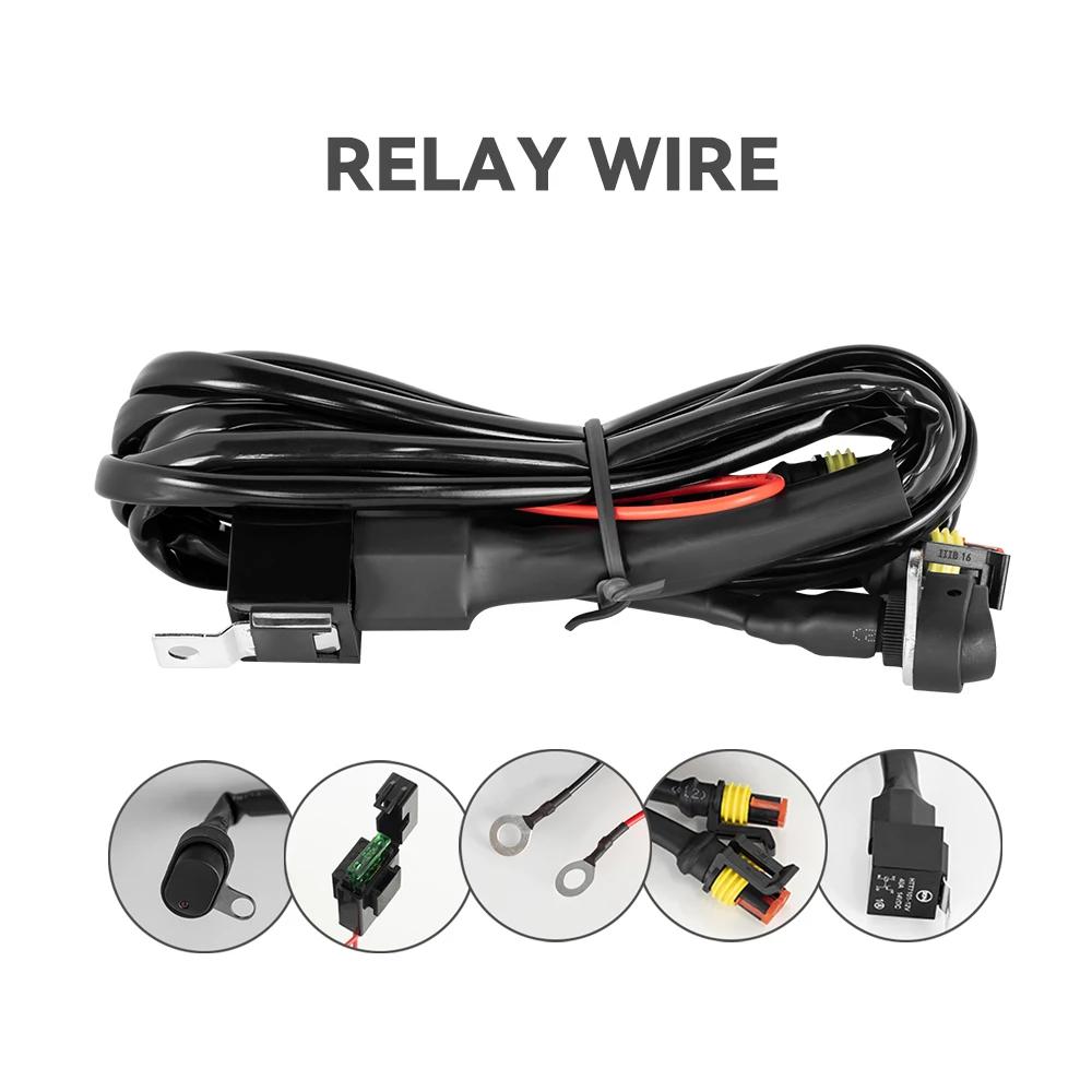 Motorcycles Accessorries LED Fog Light Wiring Harness Relay Wire For BMW R1200 GS /ADV F800GS Motorcycle Auxiliary Lamp