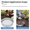 Soil Sifter Set Stainless Steel Sieve Frame with 5 Mesh Sieve Pans Rustproof Garden Sieve Kit for Stones Weeds Filtration