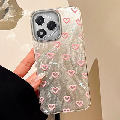 Cute Pink Love Heart Phone Cases for Honor 400 200 Pro Magic 6 7 5 Lite X9a X9b X9c X8b X8a X8c Shell Silicone Back Girls Cover
