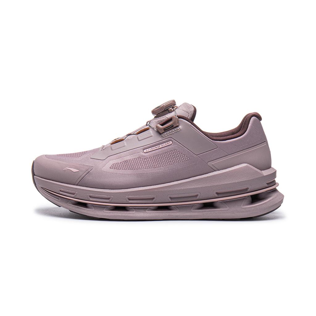 Li Ning Ultra Igniting Slip Resistant, Abrasion Resistant, Rebound Low Top Casual Shoes Women's Soft Pink Purple AGLV264-4