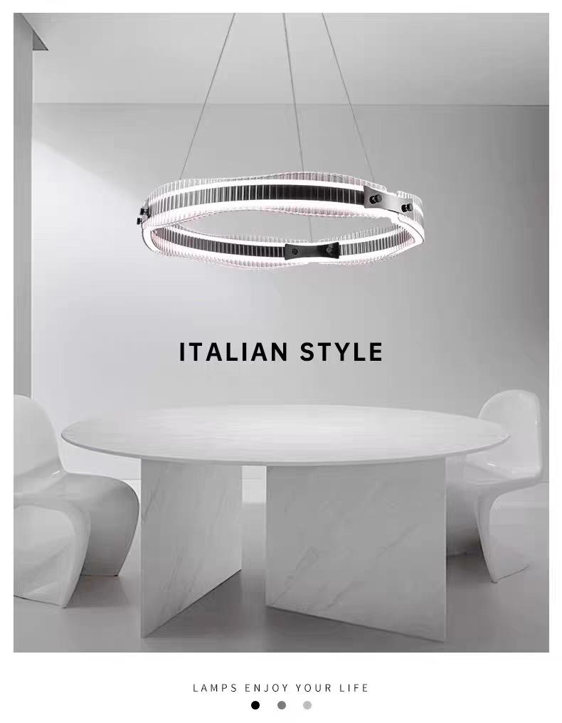 Nordic Minimalist Italian Modern Chandelier for Living Room and Dining