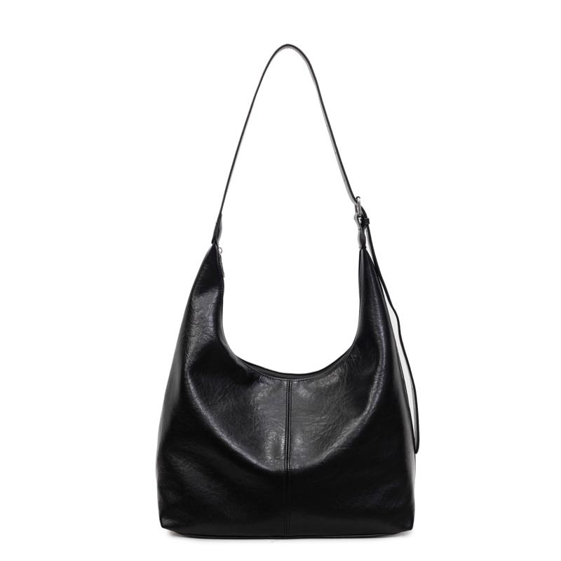 Leather Hobo Bag with Matching Clutch Large Capacity Fashion Shoulder Bag Set