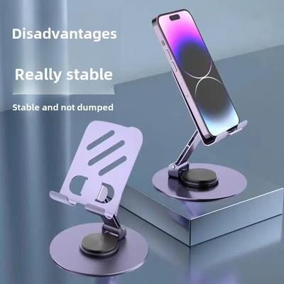 Metal Cep Telefonu Tutucu Dönebilir Masaüstü Tembel Tablet Katlanabilir Taşınabilir Canlı Yayın Cep Telefonu Tutucu Evrensel