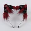 Halloween Cat Ear Headband Punk Leather Hair Hoop Party Cosplay