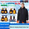 Men's Hooded Winter Electric Heated Jacket: Thick Cotton Coat with Intelligent Constant Temperature Technology